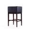 Manhattan Comfort Kingsley Barstool in Black and Dark Walnut BS012-BK - alternate 6